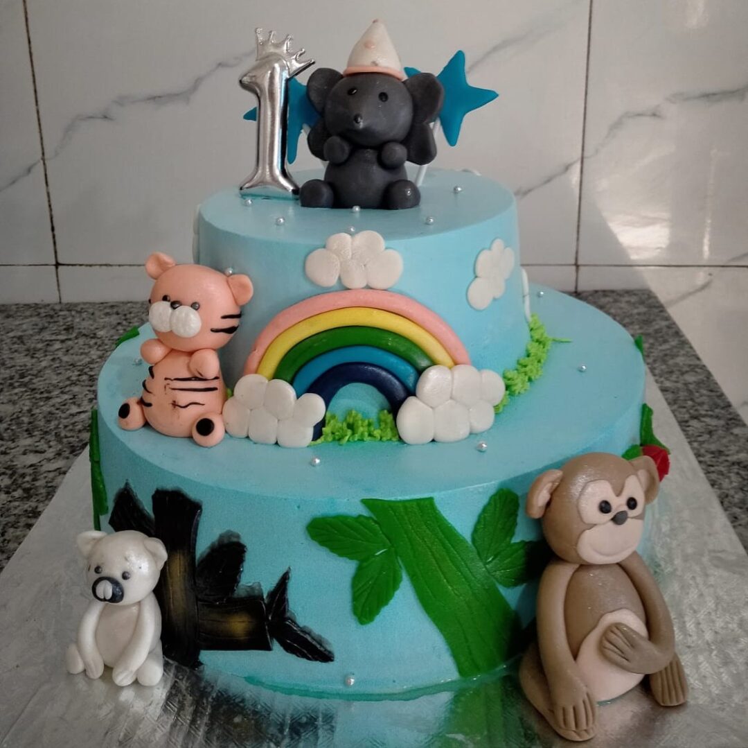 animals theme cakes for children in dang nepal