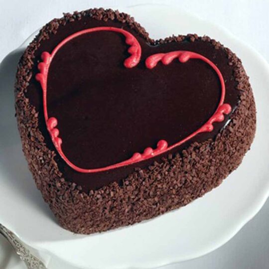 heart shaped black forest cakes in tulsipur dang nepal